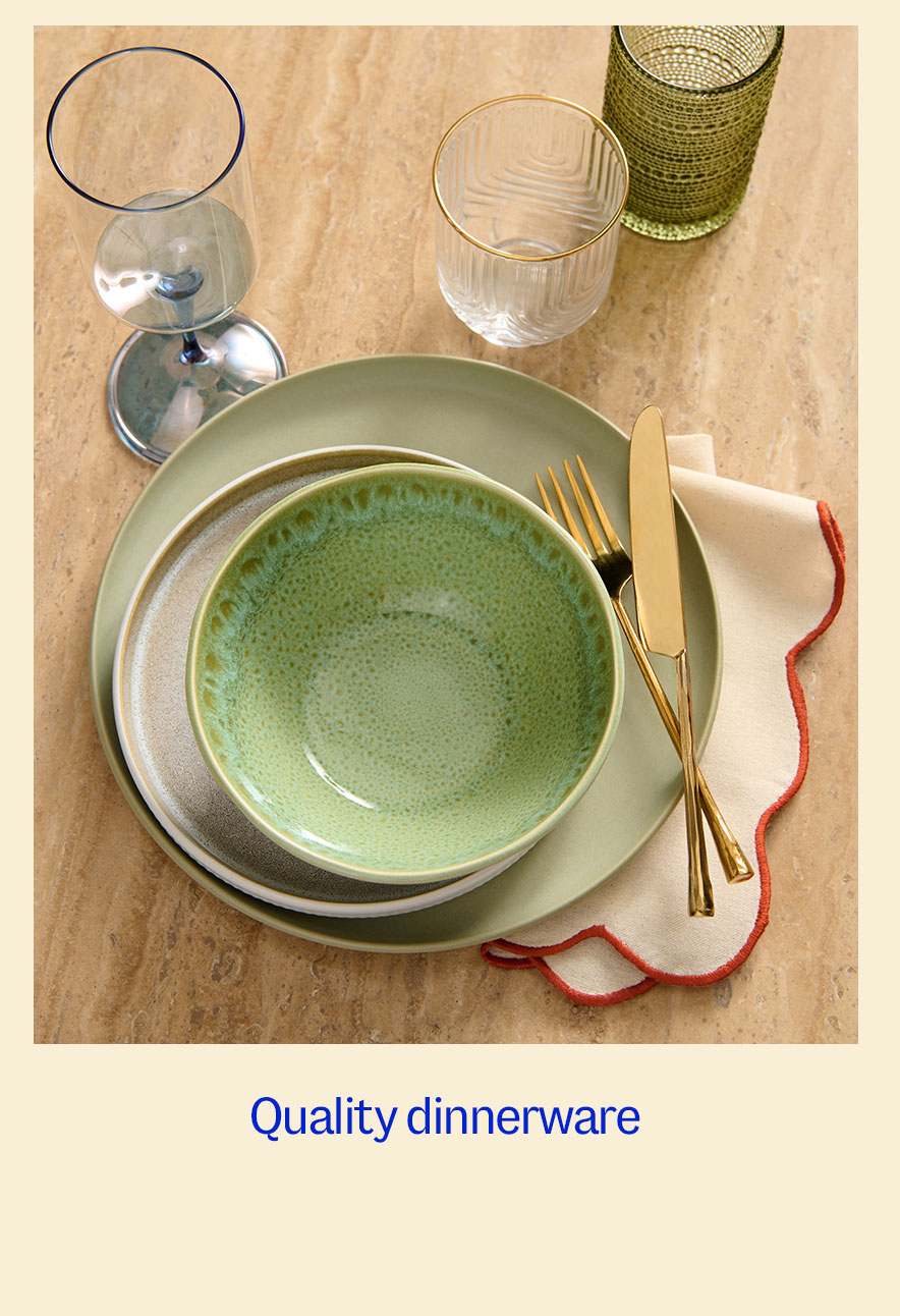 Quality dinnerware