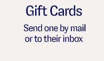 Gift Cards - Send one by mail or to their inbox